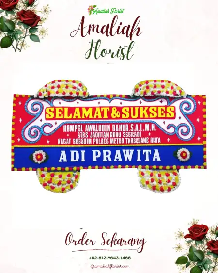 Papan Bunga Ucapan Selamat Poyowa Besar Satu