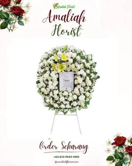 Krans Bunga Duka Poyowa Besar Satu